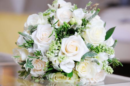 Bouquet du fleuriste blanc